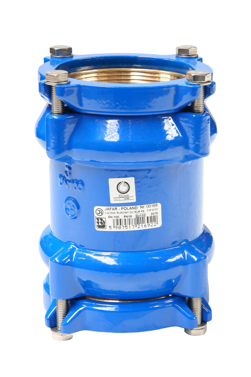 Giunto per tubi PE e PVC tipo RR Art 9123